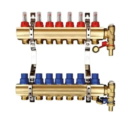 ROZDZIELACZ DO PODŁOGÓWKI OPTIUM 7 OBWODÓW Z ROTAMETRAMI I ZAWORAMI TWEETOP