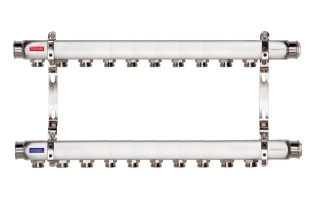 ROZDZIELACZ INOX K2 10 SEKCJI OBWODÓW Z NYPLAMI TRINNITY  