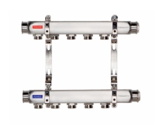 ROZDZIELACZ INOX K2 5 SEKCJI OBWODÓW Z NYPLAMI TRINNITY  