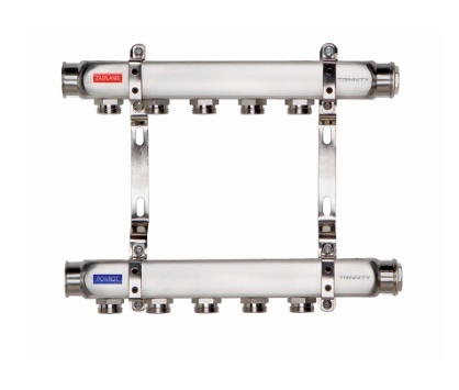 ROZDZIELACZ INOX K2 5 SEKCJI OBWODÓW Z NYPLAMI TRINNITY  