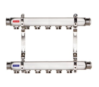 ROZDZIELACZ INOX K2 6 SEKCJI OBWODÓW Z NYPLAMI TRINNITY  