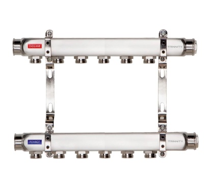 ROZDZIELACZ INOX K2 6 SEKCJI OBWODÓW Z NYPLAMI TRINNITY  