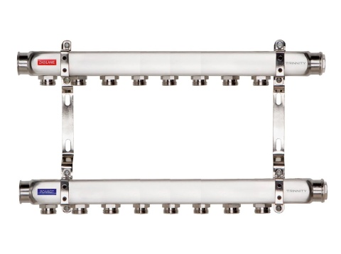 ROZDZIELACZ INOX K2 8 SEKCJI OBWODÓW Z NYPLAMI TRINNITY  