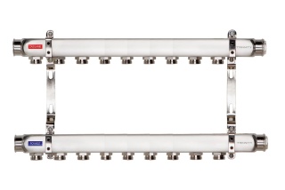 ROZDZIELACZ INOX K2 9 SEKCJI OBWODÓW Z NYPLAMI TRINNITY  