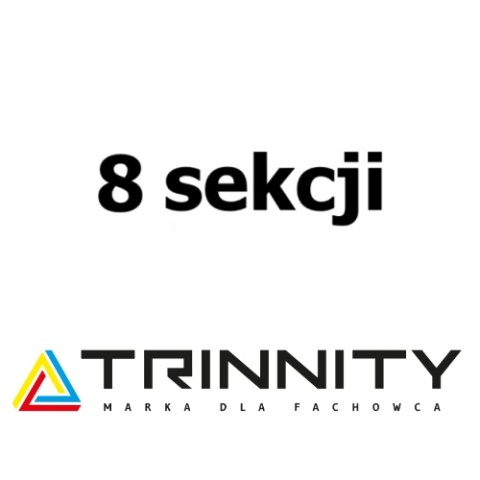 ROZDZIELACZ INOX K40 8 SEKCJI OBWODÓW Z ZAWORAMI TERMOSTATYCZNYMI TRINNITY  