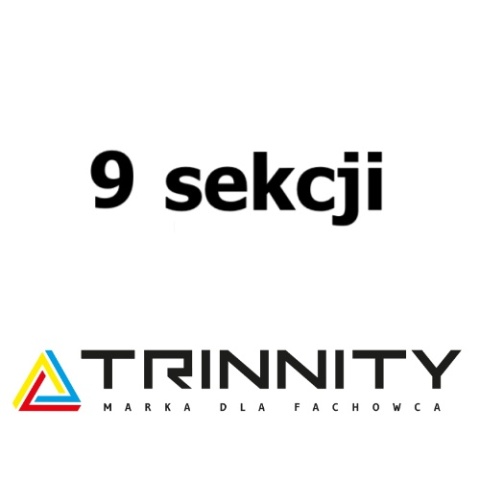 ROZDZIELACZ STALOWY TRSP 9 SEKCJII OBWODÓW Z ZAWORAMI TERMOSTATYCZNYMI I PRZEPŁYWOMIERZAMI TRINNITY