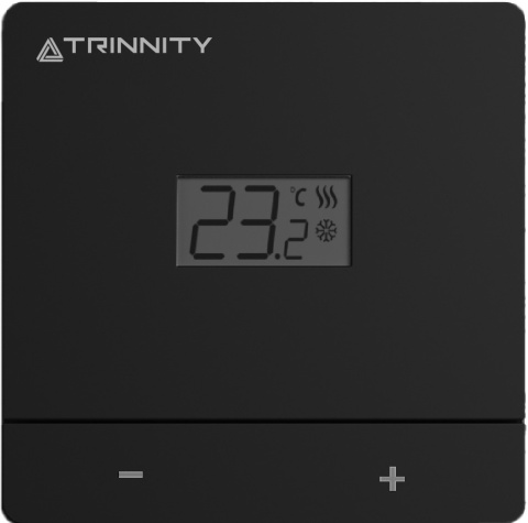 Regulator temperatury TRINNITY natynkowy BATERYJNY kolor czarny