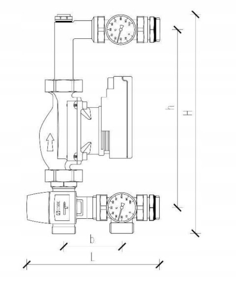 ZESPÓŁ POMPOWO MIESZAJĄCY ZMPW-3/W TRINNITY Z ZAWOREM TRÓJDR. KVS 3,4 M3/H