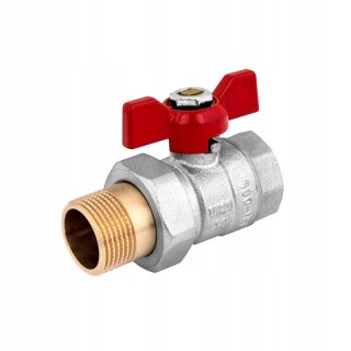 Zawór kulowy Perfekt 1/2' półśrubunek motylek Perfexim PHA-005