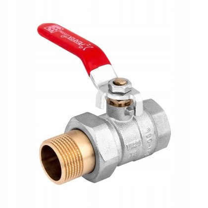 Zawór kulowy Perfekt 1/2" półśrubunek rączka Perfexim PHA-005/R