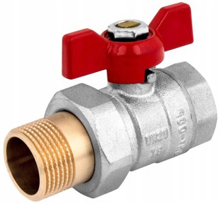 Zawór kulowy Perfekt 3/4'' Półśrubunek motylek PHA-005 Perfexim