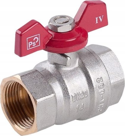 Zawór kulowy mufowy Perfekt 1/2' motylek woda Perfexim PHA-002